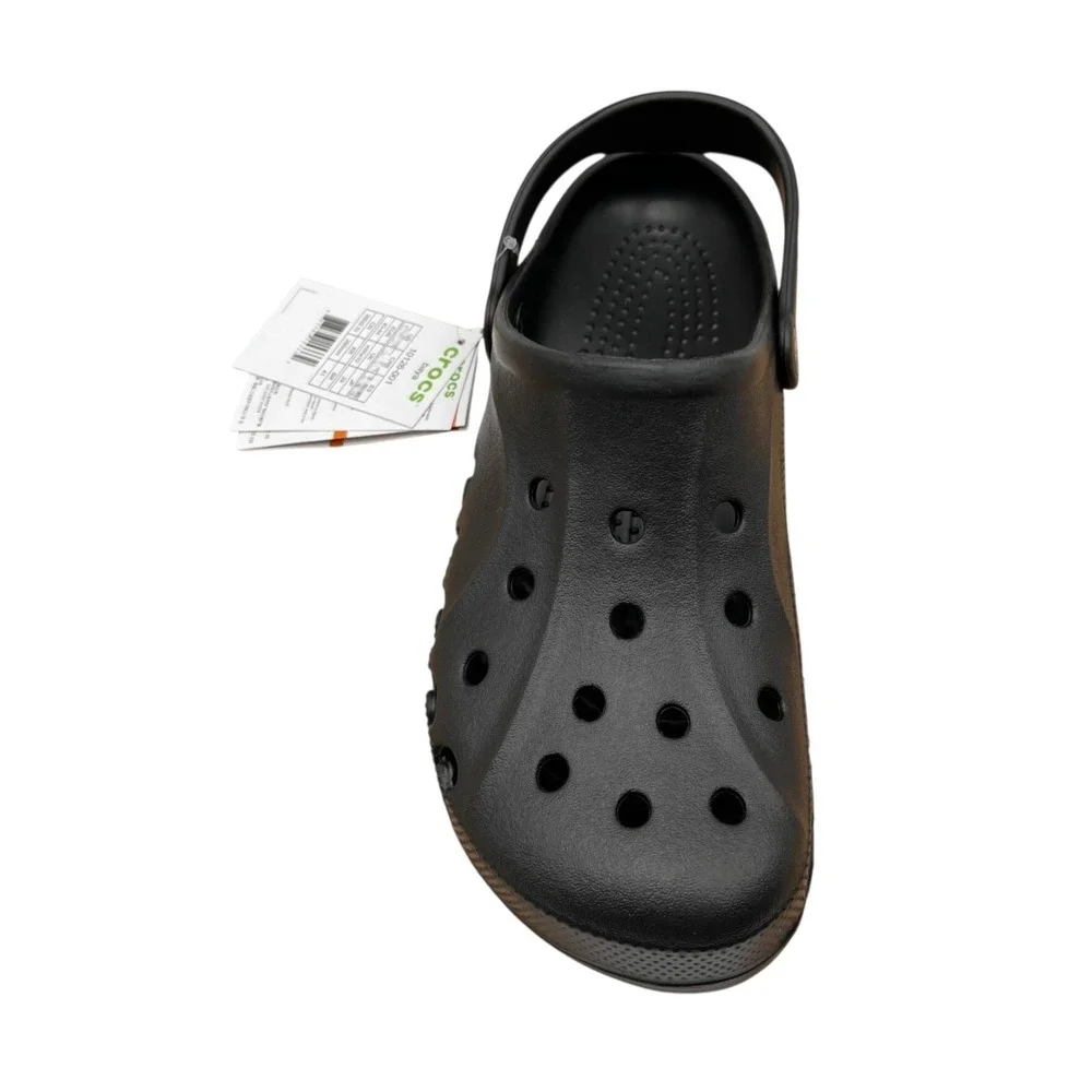 Crocs‎ Baya Mens Slip on Clogs Size 10 Black  Water Friendly Lightweight Comfort